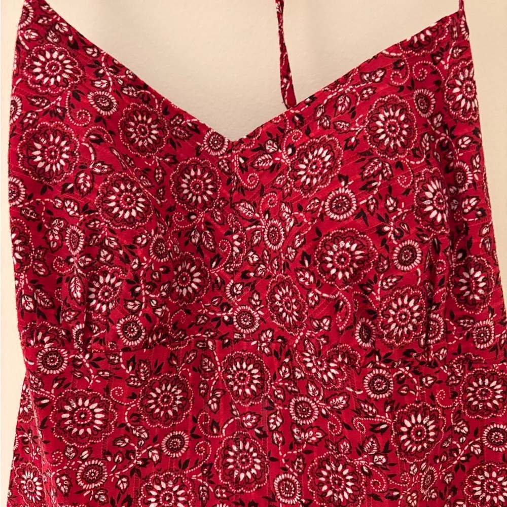 LOFT Y2K Inspired Red Tomato Girl Bandana Halter Top | Country Concert Summer - Picture 2 of 5